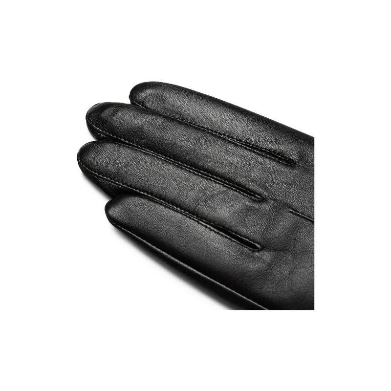 PIERRE CARDIN Sheepskin Gloves Women's Black-2