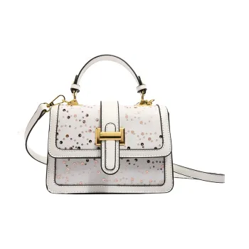 NOMK PU Crossbody Bag Women's White/Black/Light Blue/Dark Blue