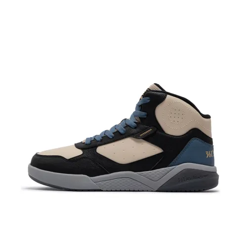 361° Winter Syndrome Anti-Slip And Wear-Resistant Warm High-Top Casual Shoes Men's Black Brown