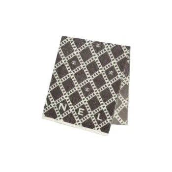 CHANEL   Knit Scarves Unisex Brown