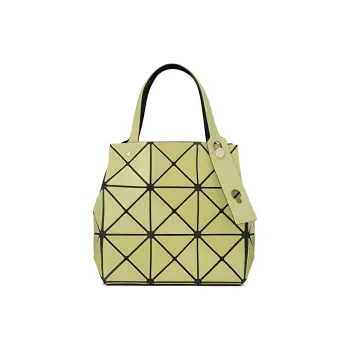 ISSEY MIYAKE PVC Tote Bag Shopping Bag Handbag Small Size Women's Green Jasmine