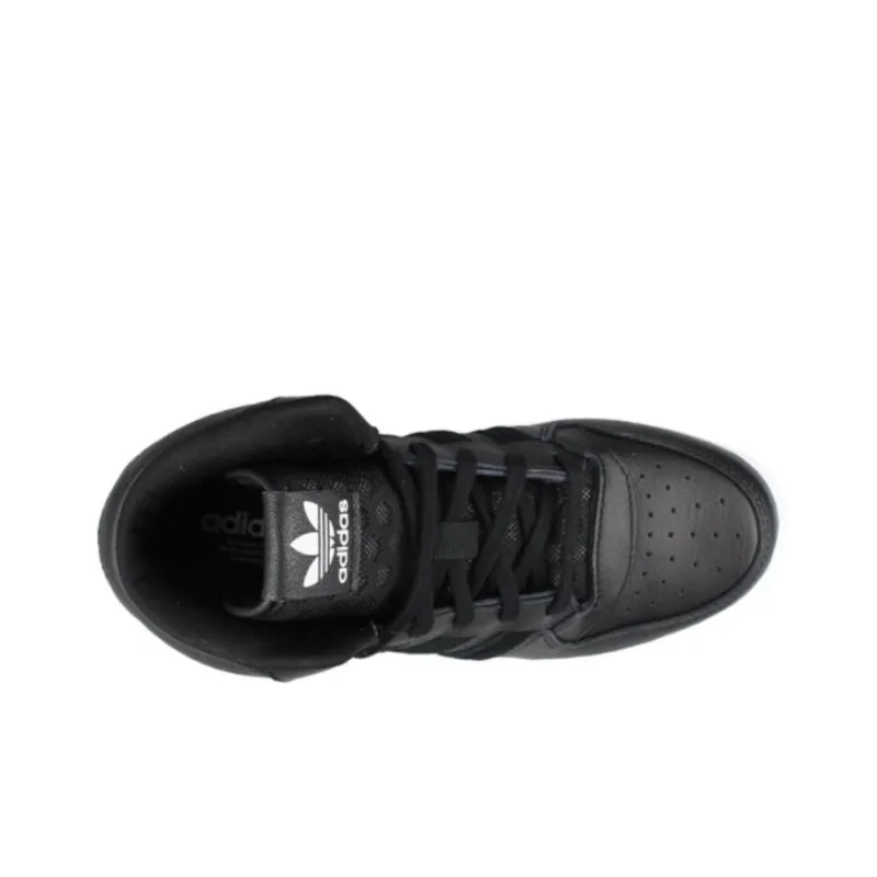 Adidas Originals Attitude Anti Slip Wear Resistant High Top Skateboard Shoes Women's Black-3