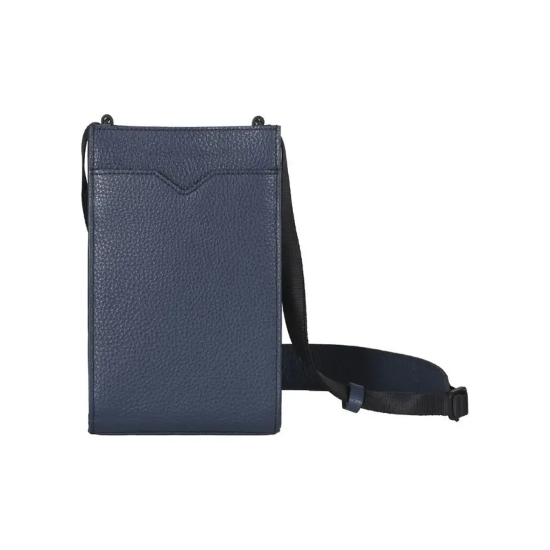 SAMSONITE Cow Leather Shoulder Bag Crossbody Bag Mini Unisex Blue & Red-2