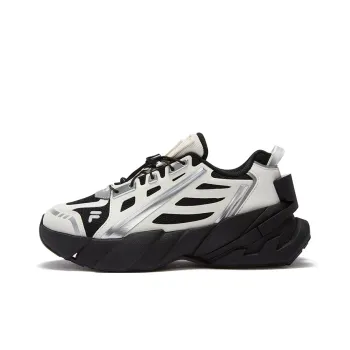 FILA FUSION TI 22 Wear Resistant Low Top Casual Shoes Women's Black White