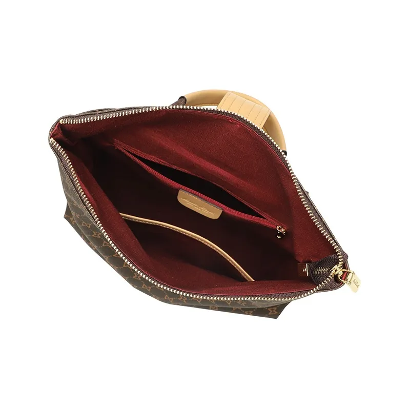 MashaLanti PVC And Synthetic Leather Backpack Women's Dark Brown & Apricot-6