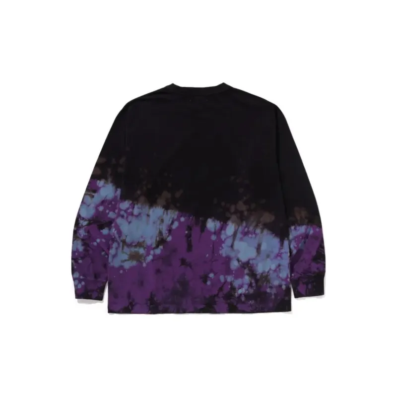 Bape Tie Dye Ape Head Relaxed Fit L/S Tee-1