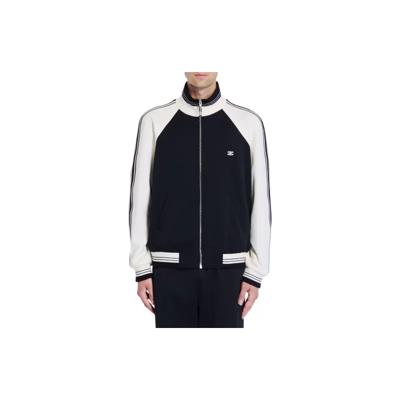 CELINE Triomphe Tracksuit Jacket In Double Face Jersey-2