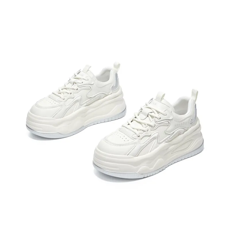 KEKAFU Anti Slip Wear Resistant Low Top Chunky Sneakers Women's-3
