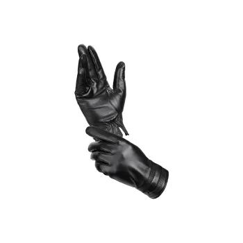 PIERRE CARDIN Sheepskin Gloves Men's Black