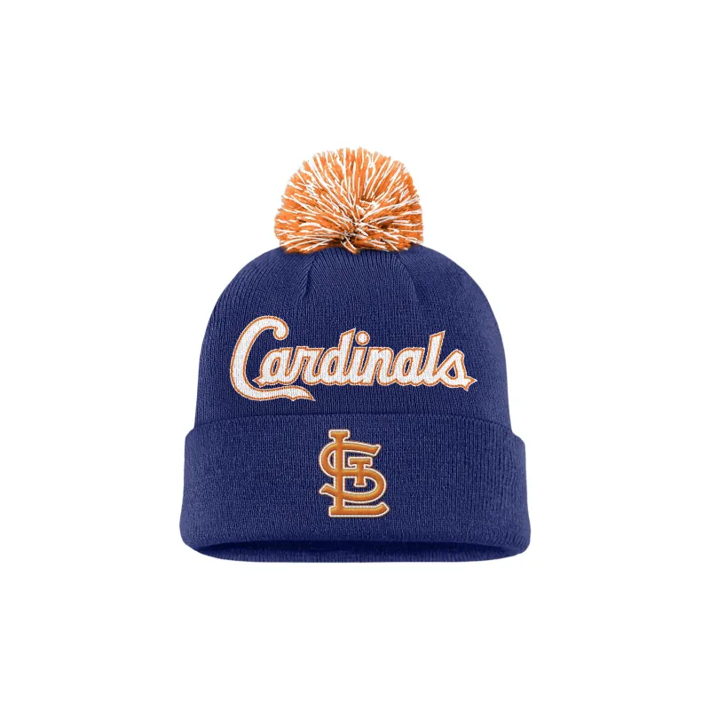 Nike St. Louis Cardinals Peak Men's Nike Mlb Cuffed Pom Beanie-0