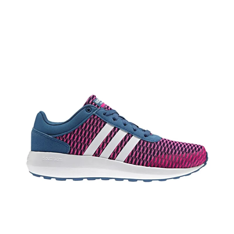 Adidas Cloudfoam Anti-Slip Wear-Resistant Low-Top Running Shoes Women's Red-1