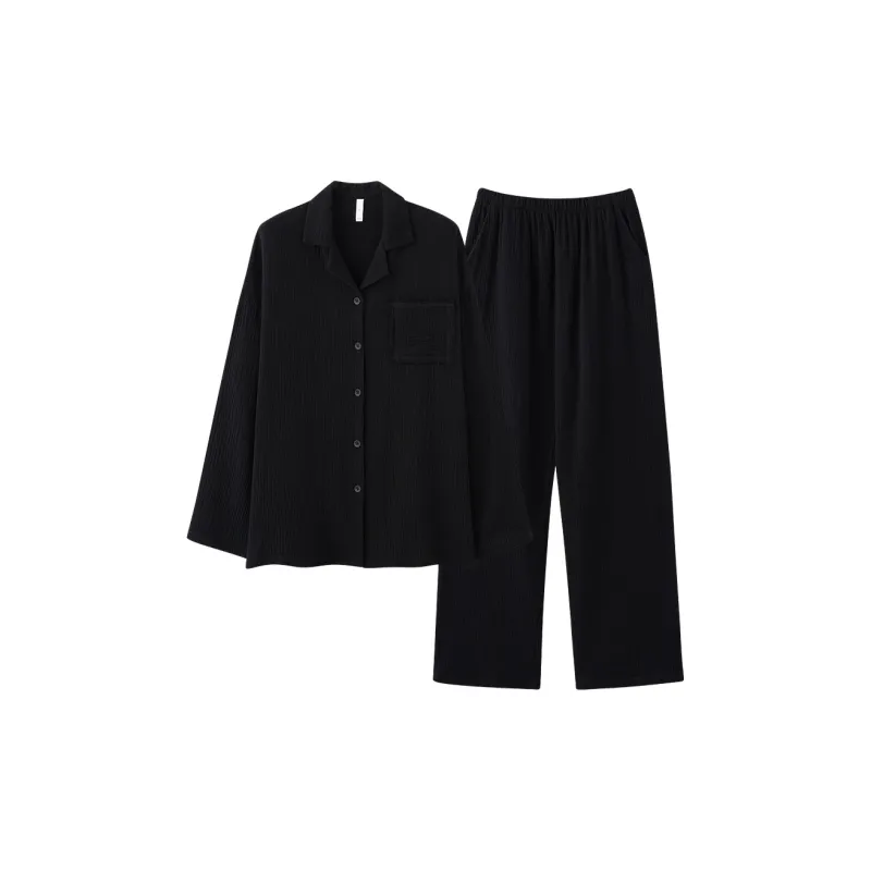 Lanza Pajama Set Women's 2 Piece Set Black-0