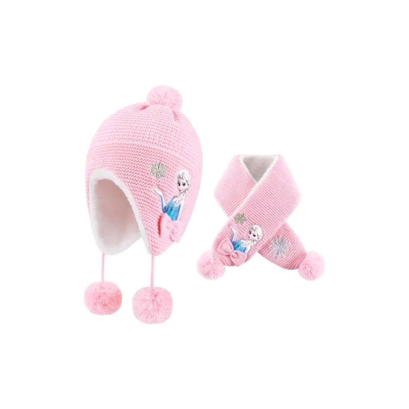 Disney Frozen Series Acrylic Beanies Kids' Pink-0