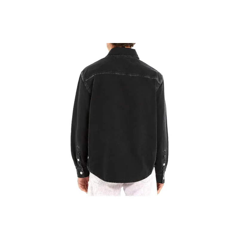 CALVIN KLEIN Denim Jacket Men's Black-4