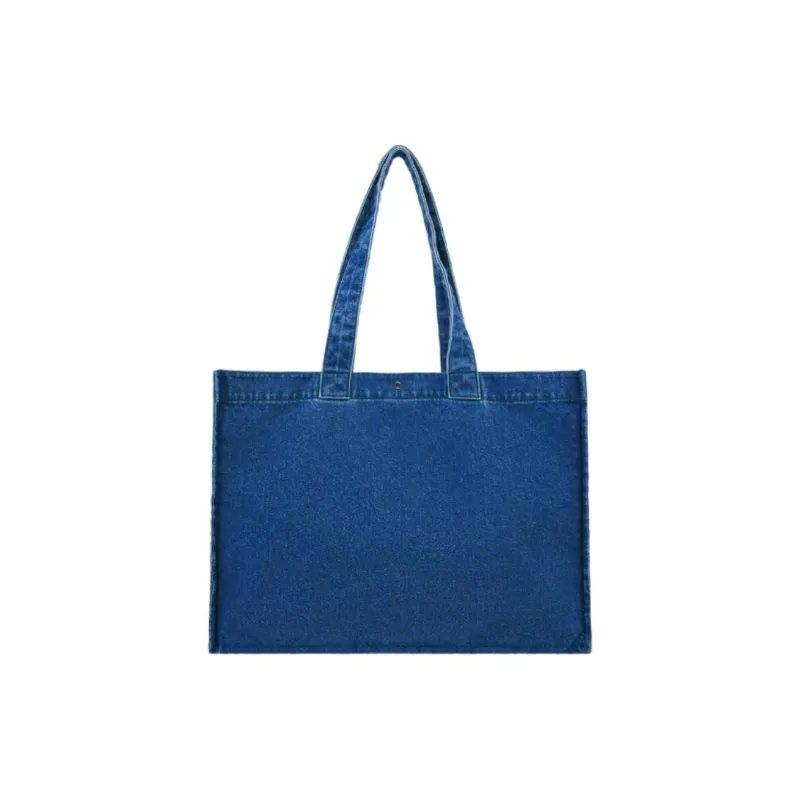 Emis Cotton Tote Bag, Shopping Bag, Handbag Tubas Women's Denim Blue-2