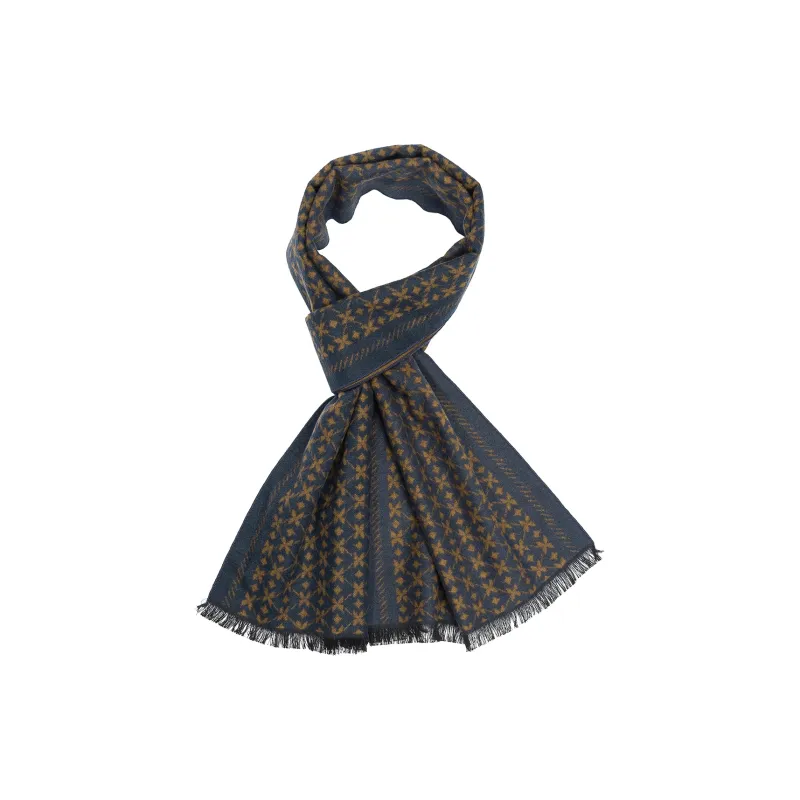 Shanghai Story 100% Mulberry Silk Knit Scarves Men's Multiple Colors-29