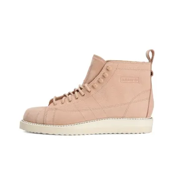Adidas Originals SUPERSTAR Anti Slip Wear Resistant High Top Skateboard Shoes Women's Pink