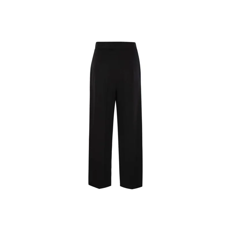 MaxMara Studio Burano Cropped Wide Leg Trousers-1