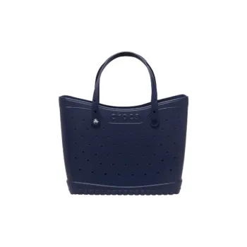 Crocs EVA Tote Bag Shopping Bag Handbag Medium Size Women's Dark Blue