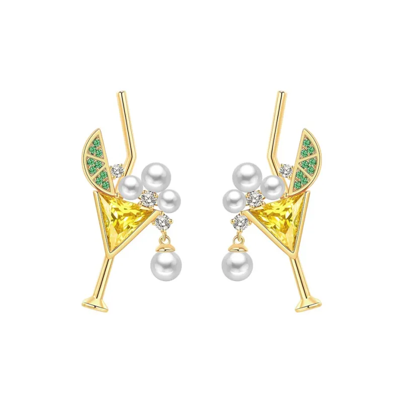 BABYBEI Synthetic Cubic Zirconia Earrings Women's-0