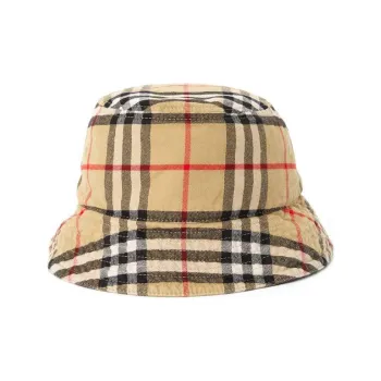 Burberry Vintage Check pattern Cotton Bucket Hat
