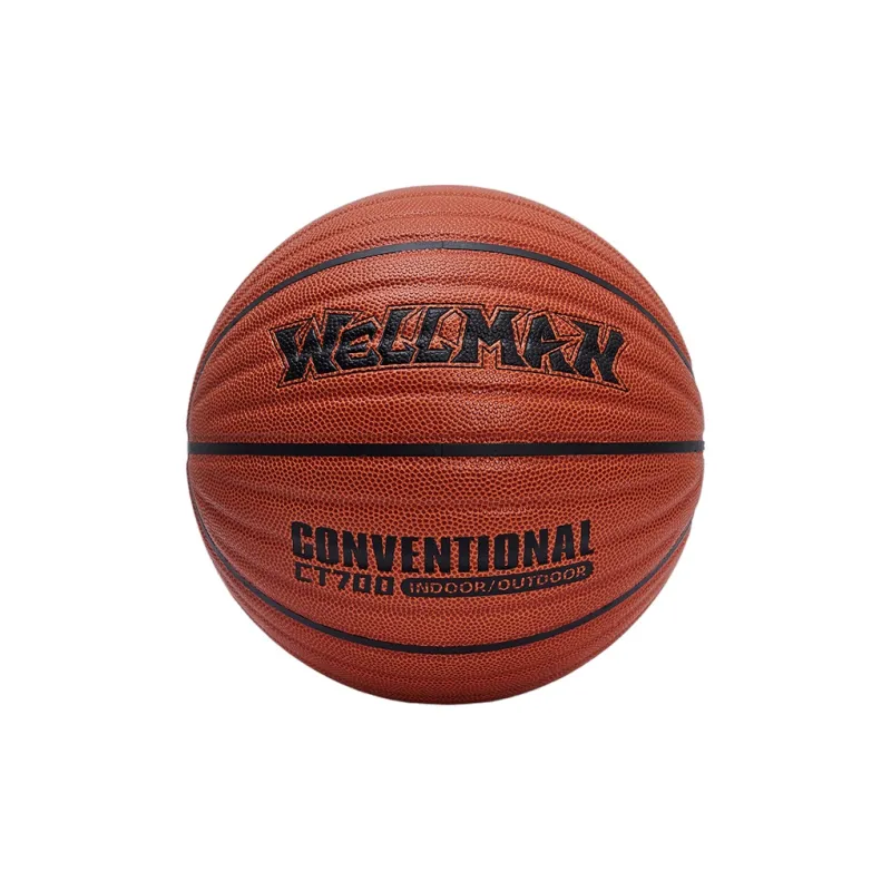 WELLman PU Basketball Full Brown Size 7 Ball Training Unisex-3