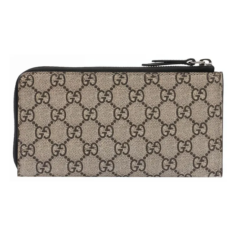GUCCI Canvas With Leather Coin Purse Regular Men's Ebony-2