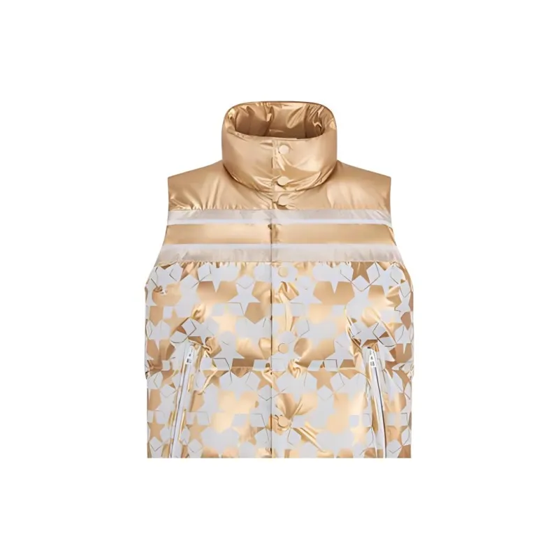 DIOR Vests Women's Gold-4