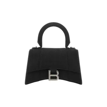 Balenciaga Hourglass TPU Shoulder Bag, Crossbody Bag, Handbag Extra Small Women's Black