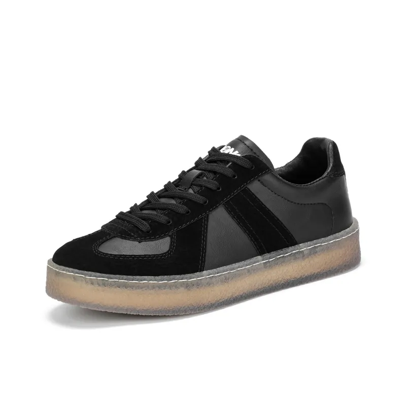 RED DRAGONFLY Flat Shoes Lightweight And Breathable Low Top Casual Shoes Men's Ecru/Black-8