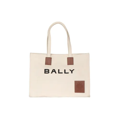 BALLY Canvas Canvas Bag Tote Bag Shopping Bag Shoulder Bag Handbag Women's White