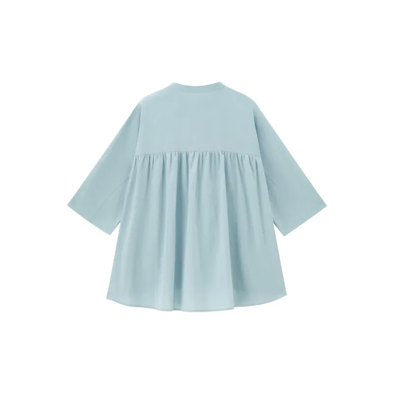 UNIQLO Shirt Women's Dusty Blue-1