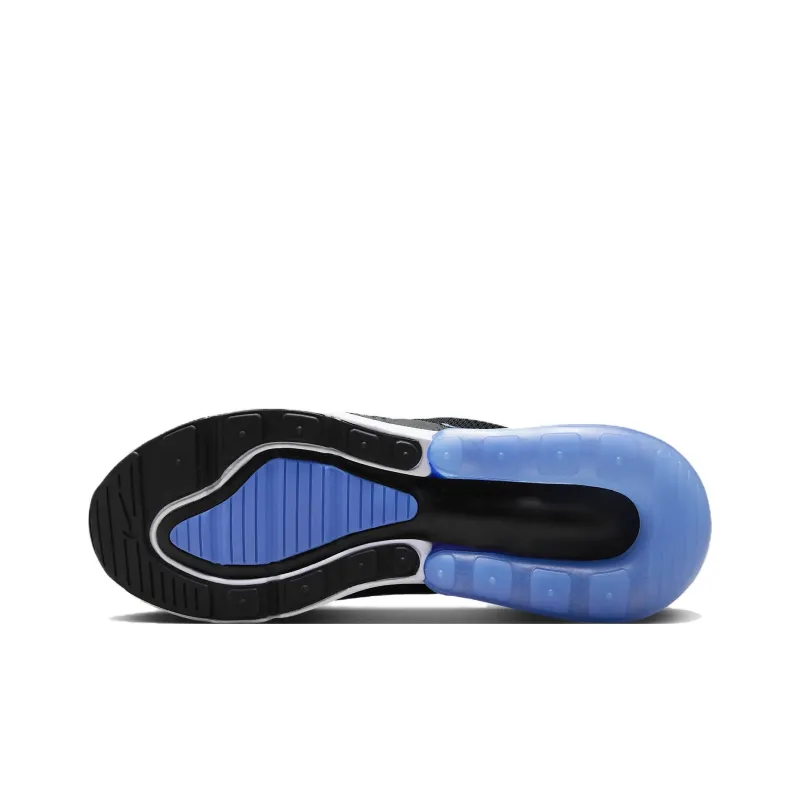 Nike Air Max 270 Black Metallic Silver Royal Pulse Women's-5
