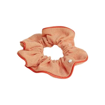 HERMES Cotton Hair Ties Women's Orange