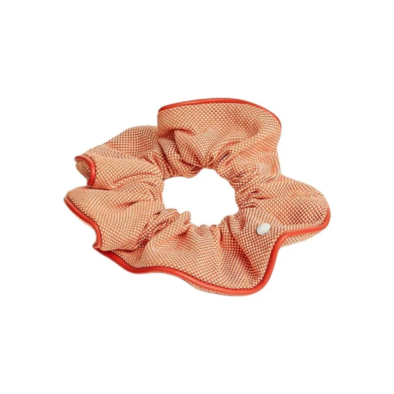 HERMES Cotton Hair Ties Women's Orange-0