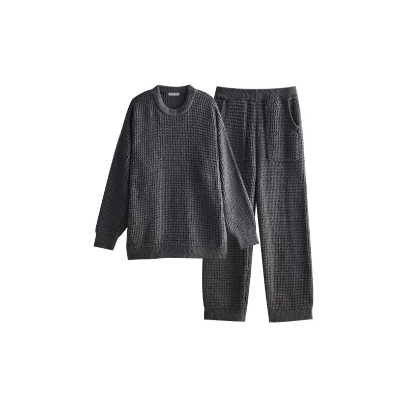 Same Language Pajama Set Men's Purple Ink Gray-0
