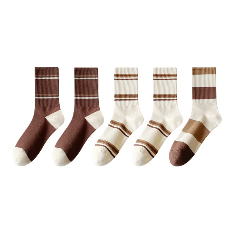 Lan Miao Mid Calf Socks Women's 5 Pack-1