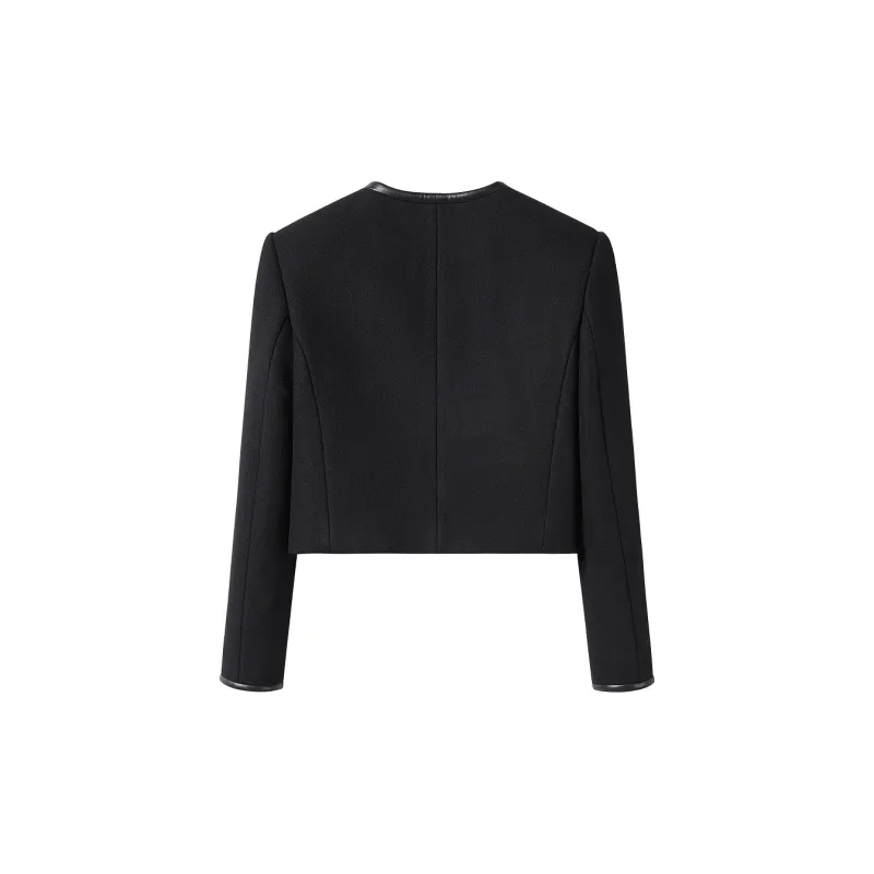 Miss Sixty Cropped Coats Women's Black-1