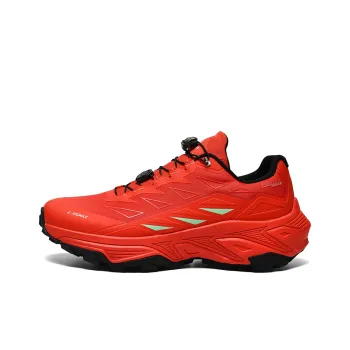 GLUNA Cushioning Anti-Slip And Wear-Resistant Low-Top Trekking Shoes Unisex Red