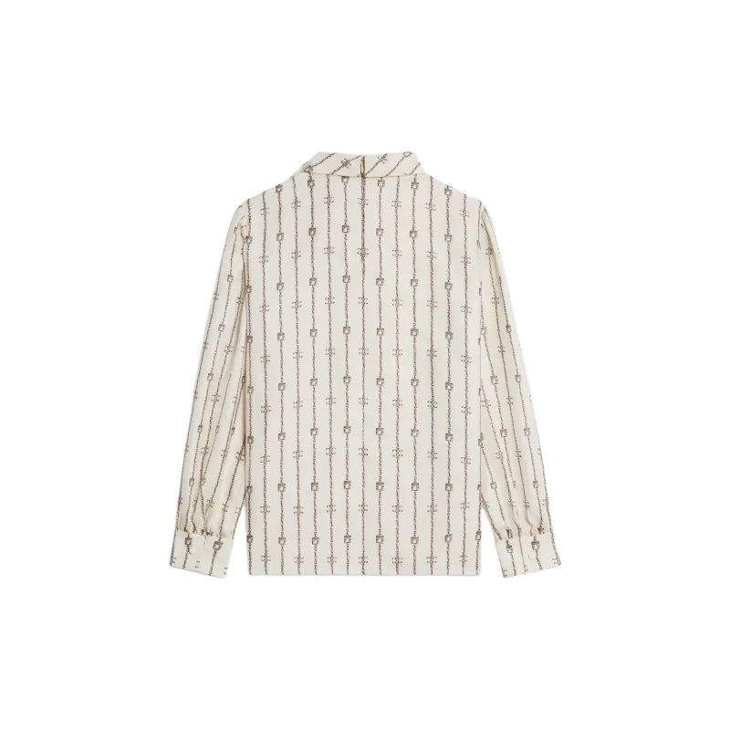 CELINE Lavalliere Bow Detailed Blouse-1