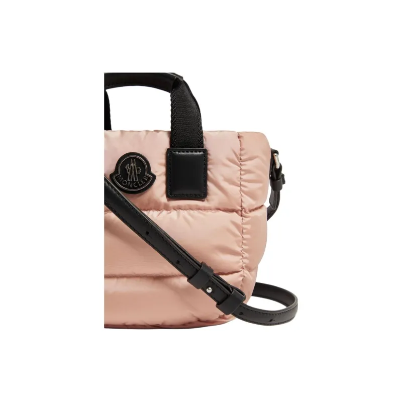 Moncler Recycled Waterproof Nylon Tote Bag, Shopping Bag, Shoulder Bag, Crossbody Bag, Handbag Mini Women's Light Pink-2