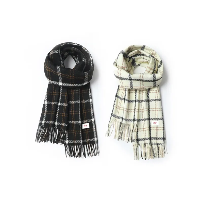 Lanza Polyester Knit Scarves Unisex-3
