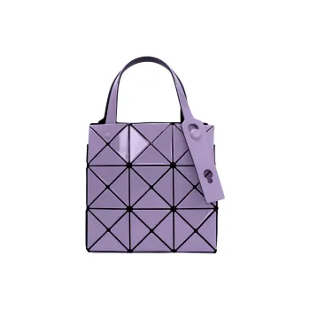 ISSEY MIYAKE Polyvinyl Chloride Resin Handbag Women's Lavender