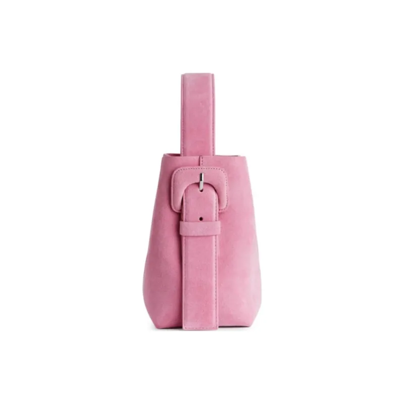 ARKET Cow Split Leather Totes Handbags Medium Size Women's Pink-2