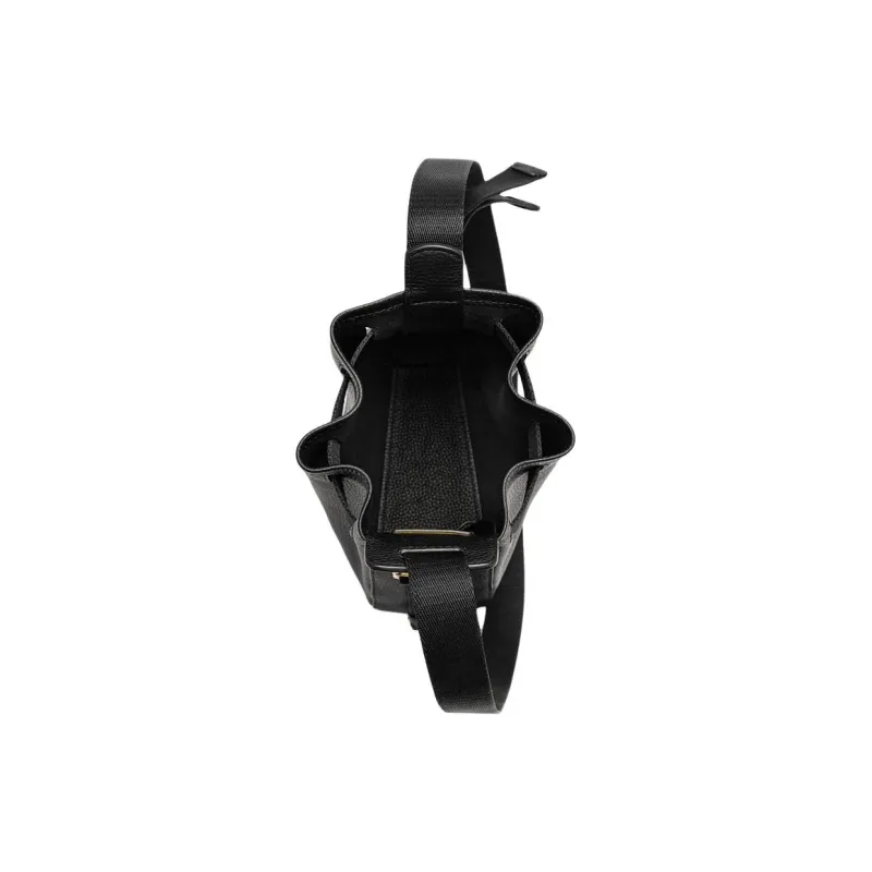 Ecco Cow Leather Bucket Bags Crossbody Bag Shoulder Bag Small Size Women's Black-4
