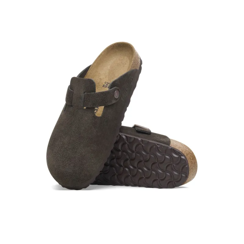 Birkenstock Boston EVA Abrasion Resistant Wrap toe Slippers Unisex Mocha Regular-4