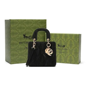 BETTINA VIVIAN PU Handbag, Shoulder Bag, Crossbody Bag Women's Black