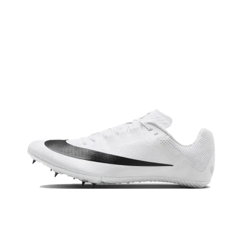 Nike Zoom Rival Anti Slip Wear Resistant Low Top Casual Running Shoes Unisex White Black