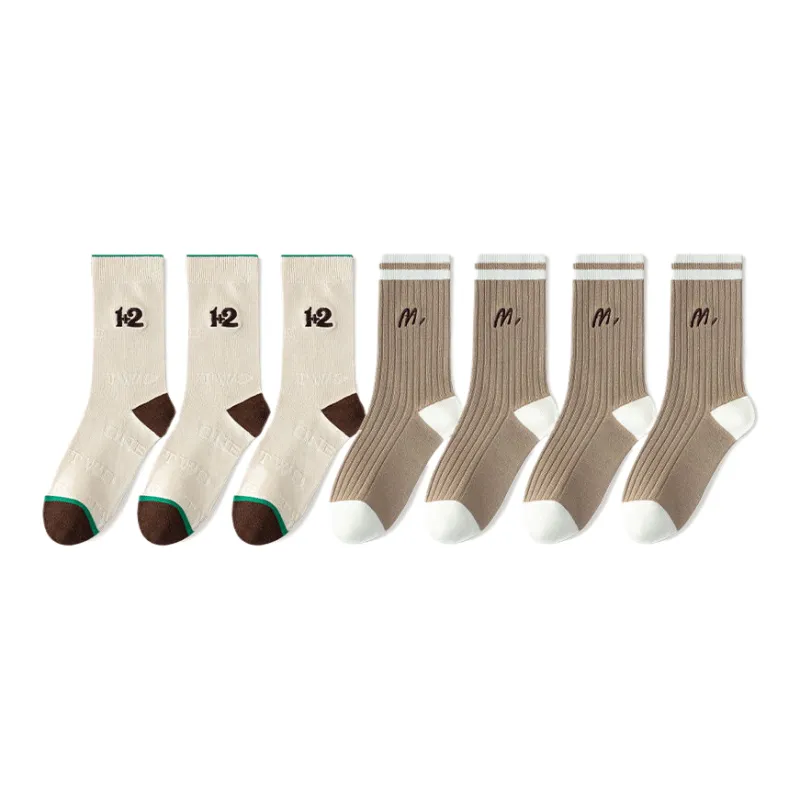 Lan Miao Mid Calf Socks Women's 7 Pack-7