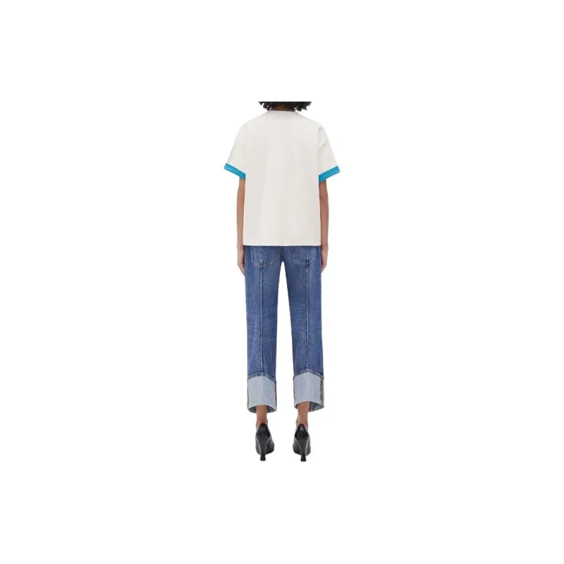 Bottega Veneta Cotton Jersey T Shirt White-1